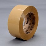 image of 3M Scotch 371 Tan Box Sealing Tape - 48 mm Width x 50 m Length - 1.8 mil Thick - 14105
