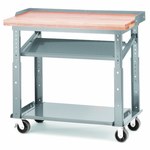 image of Akro-Mils RHWB Heavy Duty Mobile Work Table - RHWB2448B5PY0G