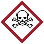 image of Brady 121200 Hazardous Area Label, 1.5 in x 1.5 in - Polyester - White / Black / Red - B-7541 - 54734