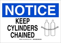 image of Brady B-302 Polyester Rectangle Equipment Safety Sign - 10 in Width x 7 in Height - Laminated - 131883