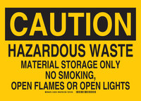 image of Brady B-302 Polyester Hazardous Material Sign - Laminated - 122615