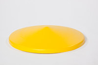 image of Eagle Yellow High Density Polyethylene Funnel Cover - 18 1/2 in Width - 5 in Height - 048441-60703