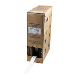 image of Brady B33-6010-7643-WT Die-Cut Thermal Transfer Printer Tag Roll - Thermoplastic Polyether Polyurethane - White - B-7643 - 47233