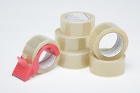 image of AbilityOne Skilcraft Clear Package Sealing Tape - 2 in Width x 55 yd Length - 6873