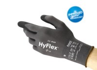 image of Ansell FORTIX ERGOFORM Black Grey 9 Nitrile Foam Knitted General Purpose Glove - Industrial Grade - 8 in - 11 in Length - 118508