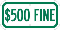 image of Brady B-959 Aluminum Rectangle White Parking Restriction, Permission & Information Sign - 12 in Width x 6 in Height - 113318