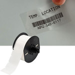 image of Brady B33-18-432 Die-Cut Printer Label Roll - 3 in x 1 in - Polyester - Clear - B-432 - 96844