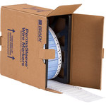 image of Brady Permasleeve PS-375-2-WT-S Die-Cut Printer Sleeve - 2 in x 0.645 in - Polyolefin - White - B-342 - 32146