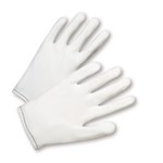 West Chester 905 White Large Nylon General Purpose Gloves - Wing Thumb - 8 in Length - 905/L