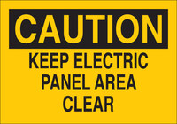 image of Brady B-302 Polyester Rectangle Yellow Electrical Safety Sign - 10 in Width x 7 in Height - Laminated - 84847