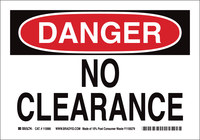 image of Brady B-563 High Density Polypropylene Rectangle White Equipment Safety Sign - 10 in Width x 7 in Height - 116150