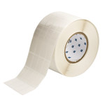 image of Brady THT-165-499-5 Die-Cut Printer Label Roll - 0.8 in x 1.437 in - Nylon - White - B-499 - 64392