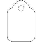 image of Shipping Supply White Merchandise Tags - 11447