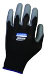 image of Ansell KleenGuard G40 Black/Gray 9 Nylon Work Gloves - Polyurethane Palm & Fingers Coating - 10 in Length - Rough Finish - 38728
