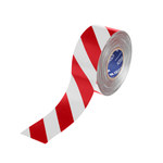 image of Brady ToughStripe Max Red, White Marking Tape - 3 in Width x 100 ft Length - 0.024 in Thick - 62891
