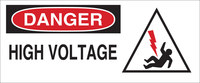 image of Brady B-120 Fiberglass Reinforced Polyester Rectangle White Electrical Safety Sign - 17 in Width x 7 in Height - 95287