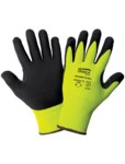 image of Global Glove Samurai Glove Tuffalene CR18NFT-R Yellow/Green Large Cut-Resistant Gloves - ANSI A2 Cut Resistance - Nitrile Palm & Fingertips Coating