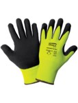 image of Global Glove Samurai Glove Tuffalene CR18NFT-R Yellow/Green Medium Cut-Resistant Gloves - ANSI A2 Cut Resistance - Nitrile Palm & Fingertips Coating