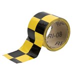 image of 3M Black / Yellow Warning Tape - Pattern/Text = Checks - 2 in Width x 18 yd Length - 76317