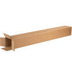 image of Kraft Tall Corrugated Boxes - 4 in x 4 in x 40 in - 1125