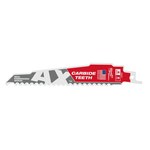 image of Milwaukee SAWZALL Ax Reciprocating Saw Blade 48-00-5321 - 7 TPI - 1 in Width x 0.05 in Thick - Carbide