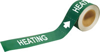 image of Brady Pipe Markers-To-Go 109038 Self-Adhesive Pipe Marker - Vinyl - White on Green - B-946 - 67270
