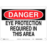 image of Brady B-563 High Density Polypropylene Rectangle White PPE Sign - 14 in Width x 10 in Height - 116115