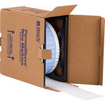image of Brady Permasleeve PS-250-2-WT-2 Die-Cut Printer Sleeve - 1 in x 0.439 in - Polyolefin - White - B-342 - 11217