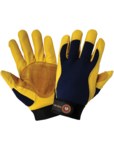 image of Global Glove Hot Rod Gloves Large Calfskin Spandex Mechanic's Gloves - Premium Grade - HR1008-Large