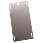 image of Brady 89227 Black Rectangle Stainless Steel Blank Tag - 5 in 5 in Width - 2 1/2 in Height - B-748