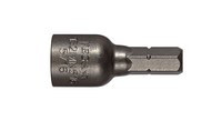 image of Vega Tools 5/16 in Magnetic Nutsetter Insert 132MN516 - 1/4 in-Hex Drive - 1 1/4 in Length - S2 Modified Steel - Gunmetal Grey Finish - 01027
