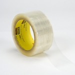 image of 3M Scotch 375 Clear Box Sealing Tape - 48 mm Width x 50 m Length - 3.1 mil Thick - 72406