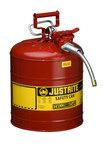 image of Justrite Accuflow Safety Can 7250120 - Red - 14067