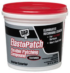 image of Dap Elastopatch Filler White Paste 10.1 fl oz Cartridge Textured Flexible Patching Compound (RTU); Off-White - 12286