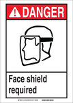image of Brady B-946 Vinyl Rectangle PPE Sign - 7 in Width x 5 in Height - Pressure Sensitive Adhesive - 119461