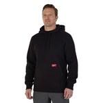 image of Milwaukee Hoodie Midweight 351B-L - Size Large - Black - 76384