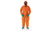 image of Ansell Microchem AlphaTec Chemical-Resistant Coveralls 68-5000 OR50-T-92-122-07 - Size 3XL - Orange - 06065