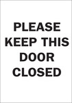 image of Brady B-120 Fiberglass Reinforced Polyester Rectangle White Door Sign - 10 in Width x 14 in Height - 73469