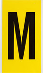 image of Brady 3470-M Letter Label - Black on Yellow - 5 in x 9 in - B-498 - 34723