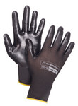image of Sperian Pure Fit 380 Black Large Nylon Work Gloves - Nitrile Palm & Fingers Coating - Smooth Finish - 380-L