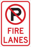 image of Brady B-959 Aluminum Rectangle White Parking Restriction, Permission & Information Sign - Reflective - 141838