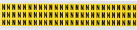 image of Brady 3410-N Letter Label - Black on Yellow - 11/32 in x 1/2 in - B-498 - 34124