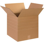 Shipping Supply Kraft Multi-Depth Corrugated Boxes - 15 in x 15 in x 15 in - SHP-1549