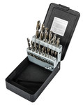 image of Precision Twist Drill C15R10 Jobber Drill Set 5995533 - Right Hand Cut - Steam Tempered Finish - 4 x D Flute - Cobalt (HSS-E)