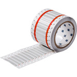image of Brady Permasleeve 2HX-125-2-WT-S Die-Cut Printer Sleeve - 1.969 in x 0.244 in - Polyolefin - White - B-7642 - 82526