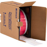 image of Brady Permasleeve HX-375-150-WT-2 Die-Cut Printer Sleeve - 0.748 in x 0.622 in - Polyolefin - White - B-7642 - 81808