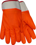 image of Red Steer TFO Orange Large PVC Work Gloves - Rough Finish - TFO-0614-L