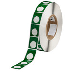 image of Brady THTEP-167-593-.5GN Die-Cut Printer Label Roll - 1.2 in x 1 1/2 in - Polyester - Green - B-593 - 57173