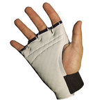 image of Impacto 450-30 RH Black/White Medium Leather/Visco-Elastic Polymer Work Glove - 45030110032