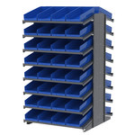 image of Akro-Mils APRD18158 Fixed Rack - Gray - 16 Shelves - APRD18158 BLUE